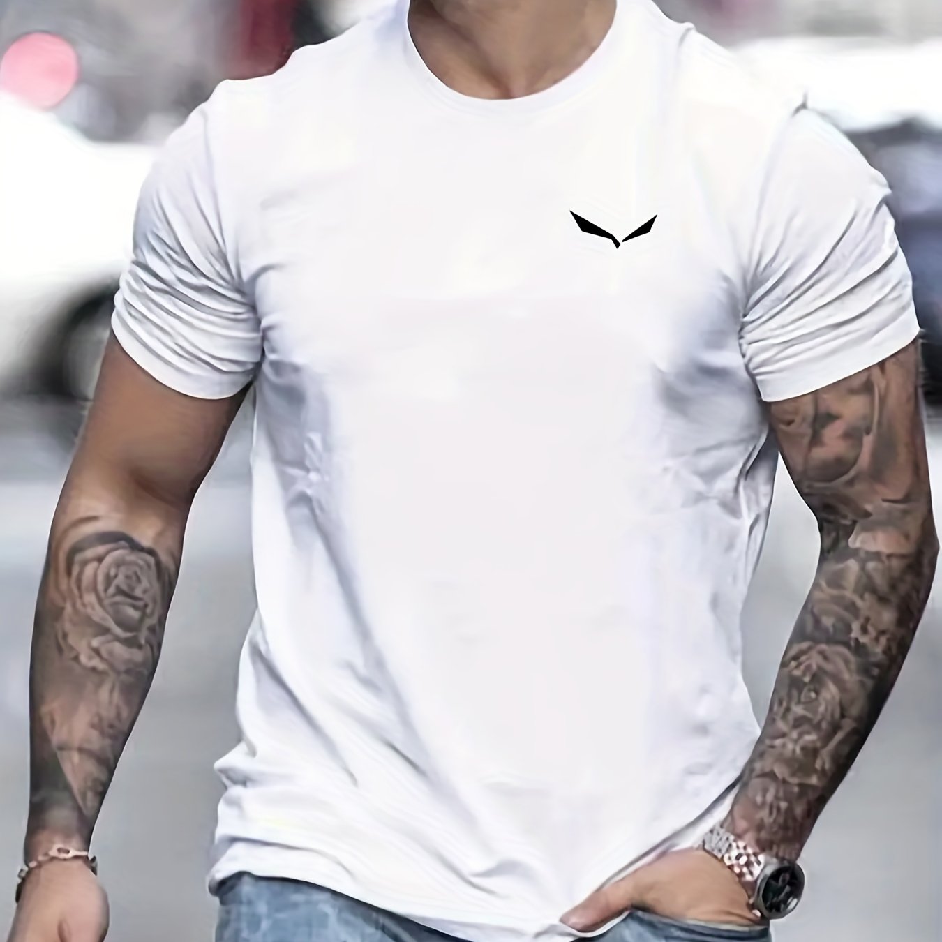 Casual cotton t-shirt for men | Luise -1