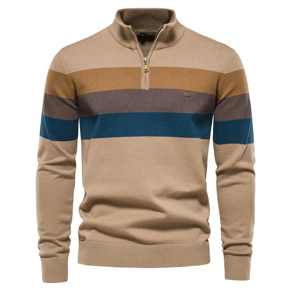 Soft demi-zip sweater for men | Louis -1