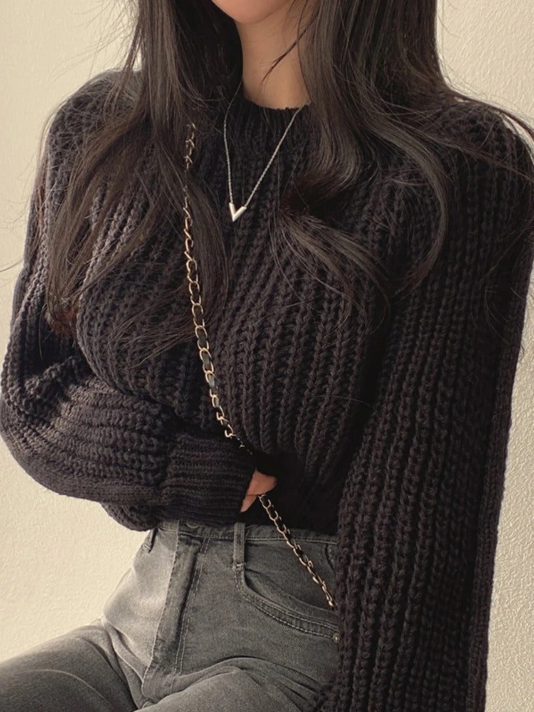 Lantern chic sweater for women | Ezia -5