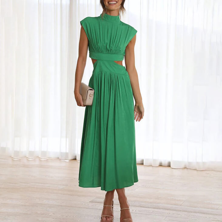 Summer mi-long dress for women | Viana -1