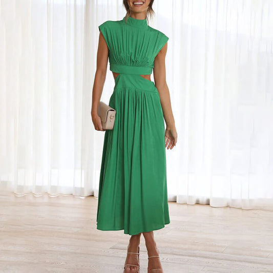 Summer mi-long dress for women | Viana -1