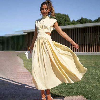 Summer mi-long dress for women | Viana -7