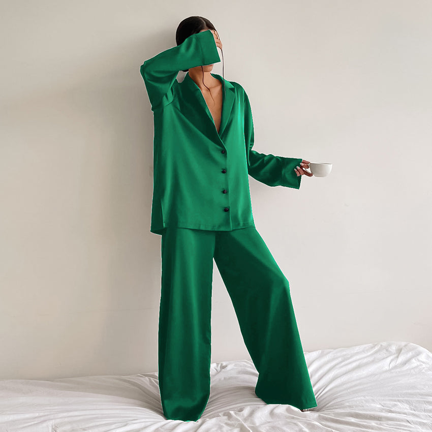 Oversized pyjamas set for women | Heather -6