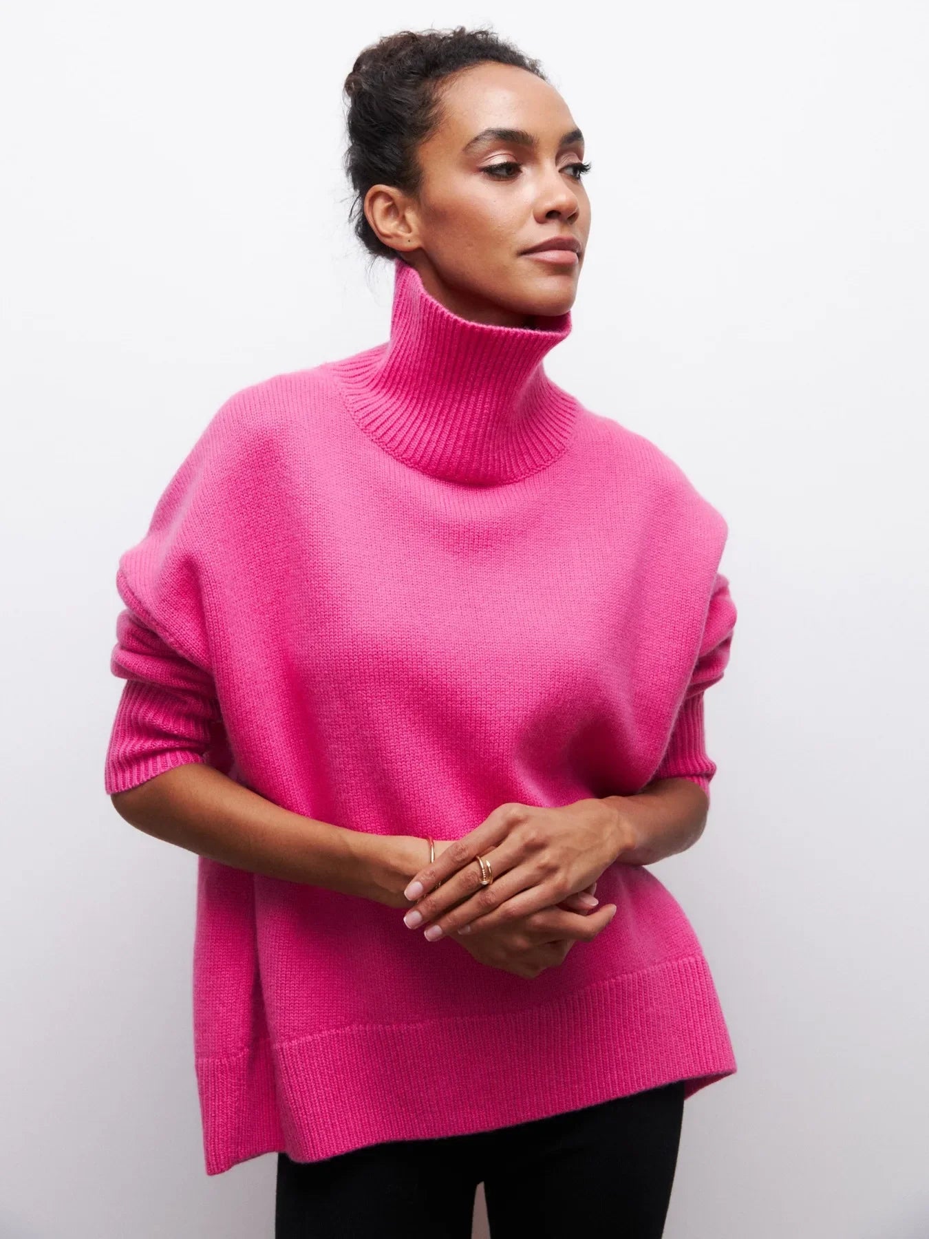 Turtleneck soft sweater for women | Nyssa -8