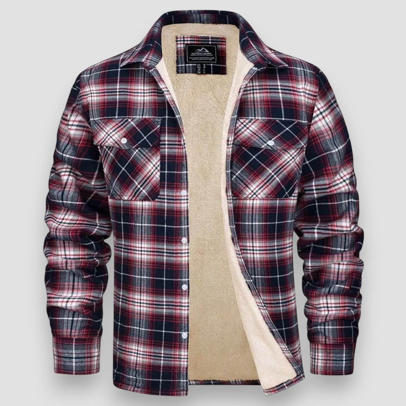 Elegant pattern checked jacket for men | Emeric -6