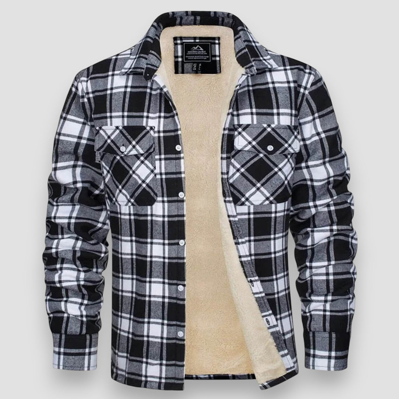 Elegant pattern checked jacket for men | Emeric -5