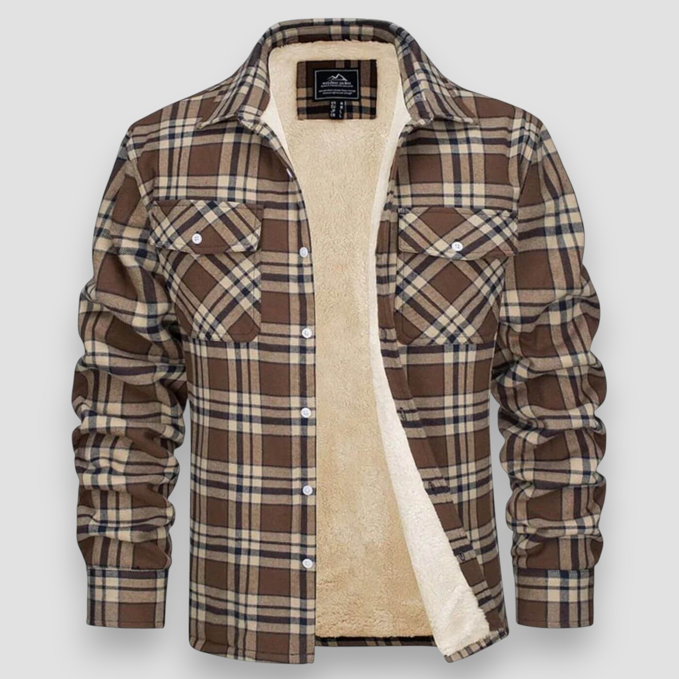 Elegant pattern checked jacket for men | Emeric -4