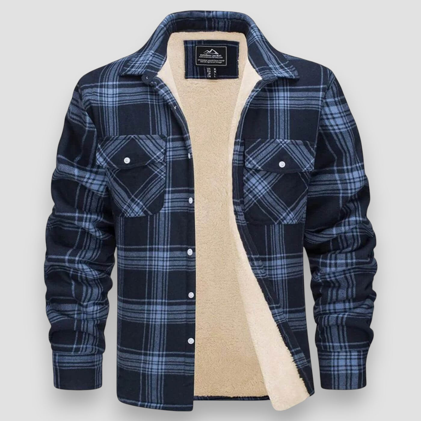 Elegant pattern checked jacket for men | Emeric -2
