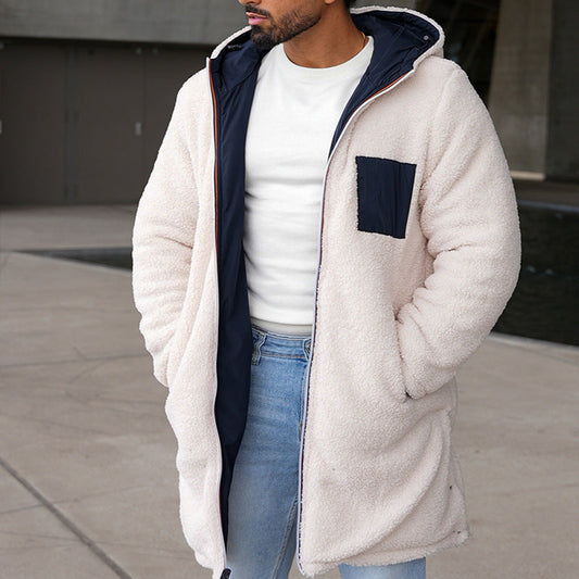 Long modern jacket for men | Zip -1