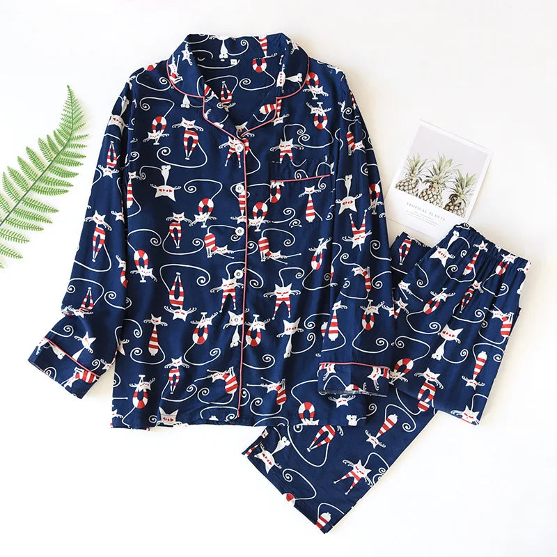 Pyjamas christmas luxurious long-sleeve set for women | SantaPJ -3