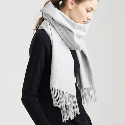 Winter oversized fringe scarf for women | Xiara -7