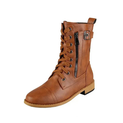 Autumn toe round boots for women | Layla -4