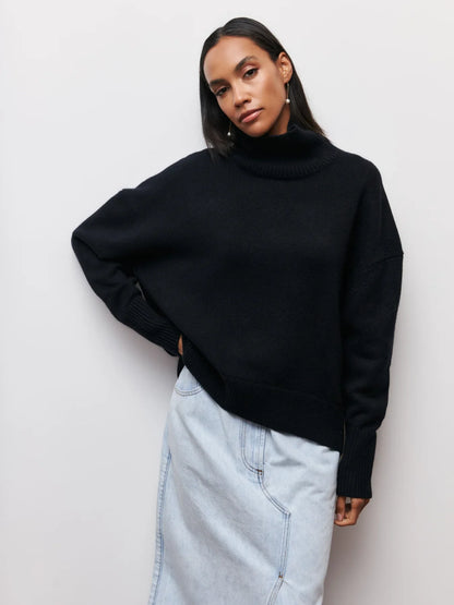 Turtleneck soft sweater for women | Nyssa -5