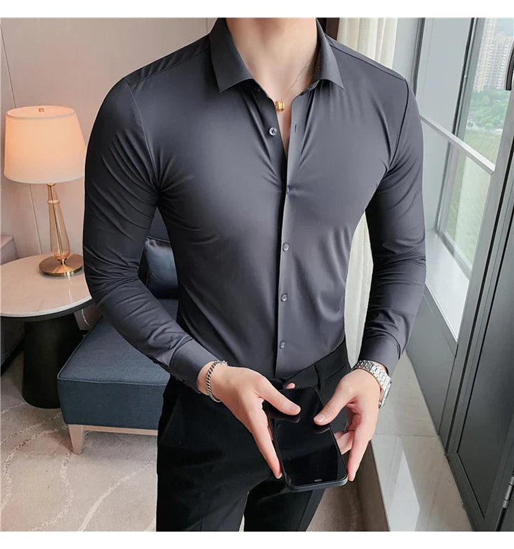 Seam high stretch shirt for men | Thor -13