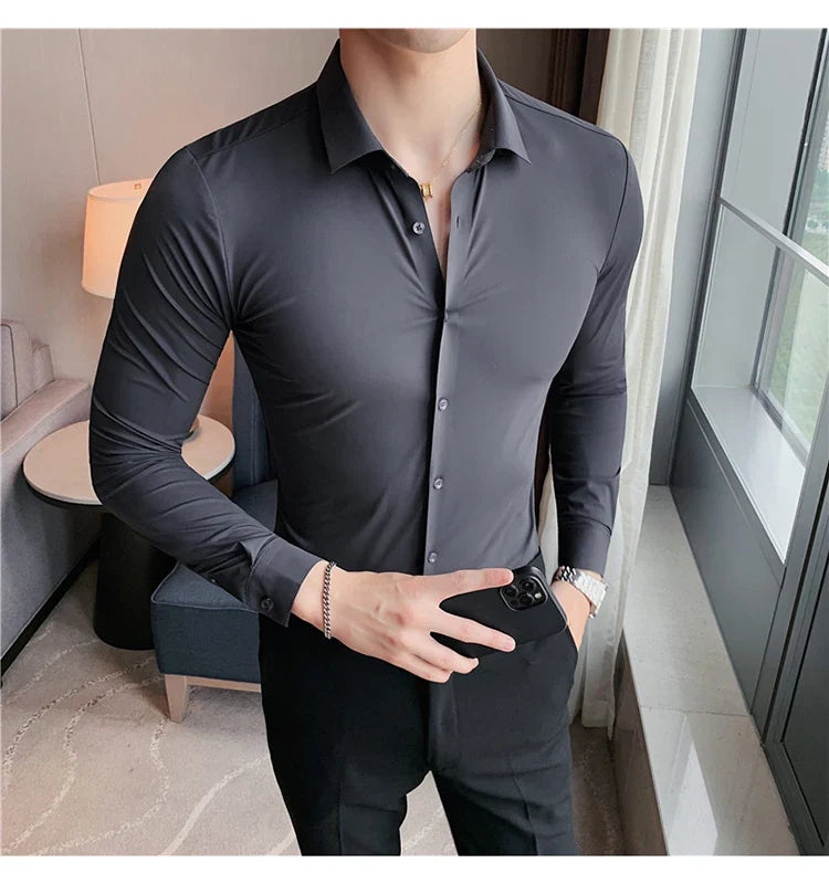 Seam high stretch shirt for men | Thor -11