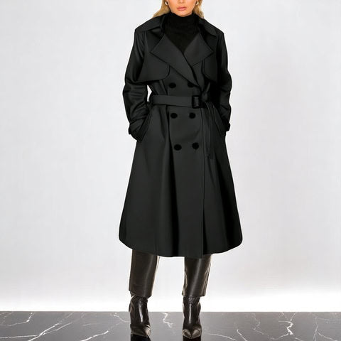 Trench elegant coat for women -9