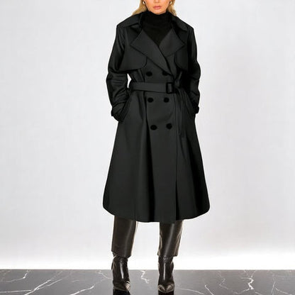 Trench elegant coat for women -9
