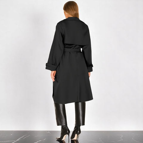 Trench elegant coat for women -10
